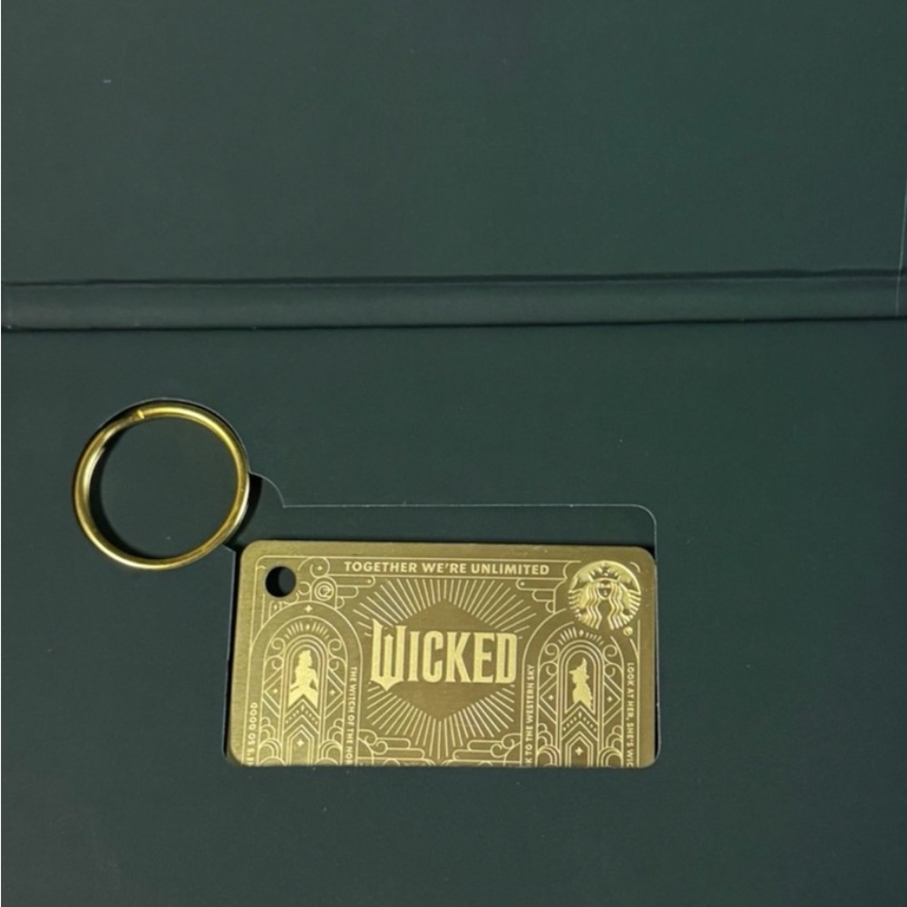 Gold 'Wicked' Keychain